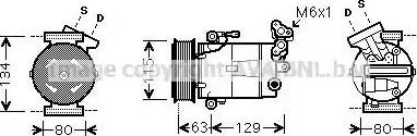 Ava Quality Cooling RT K384 - Компресор, климатизация vvparts.bg