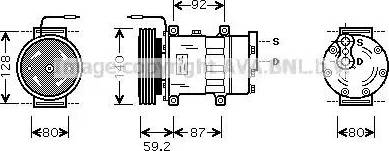 Ava Quality Cooling RT K324 - Компресор, климатизация vvparts.bg