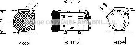 Ava Quality Cooling RT K255 - Компресор, климатизация vvparts.bg