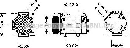 Ava Quality Cooling RT K285 - Компресор, климатизация vvparts.bg