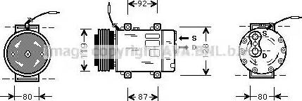 Ava Quality Cooling RT K283 - Компресор, климатизация vvparts.bg