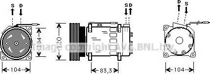 Ava Quality Cooling RT K282 - Компресор, климатизация vvparts.bg