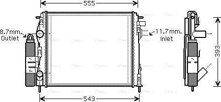 Ava Quality Cooling RT M323 - Охлаждащ модул vvparts.bg