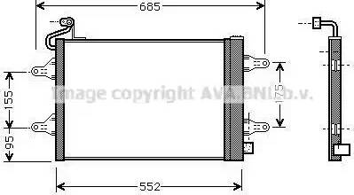 Ava Quality Cooling SA5007D - Кондензатор, климатизация vvparts.bg