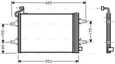 Ava Quality Cooling SAA5007D - Кондензатор, климатизация vvparts.bg