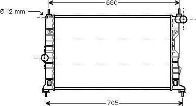 Ava Quality Cooling SB 2055 - Радиатор, охлаждане на двигателя vvparts.bg