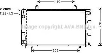 Ava Quality Cooling SB 2002 - Радиатор, охлаждане на двигателя vvparts.bg