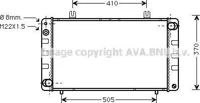 Ava Quality Cooling SB 2010 - Радиатор, охлаждане на двигателя vvparts.bg