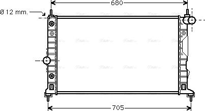 Ava Quality Cooling SB 2037 - Радиатор, охлаждане на двигателя vvparts.bg