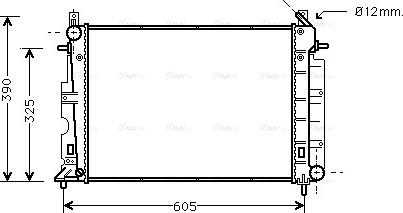 Ava Quality Cooling SB 2026 - Радиатор, охлаждане на двигателя vvparts.bg