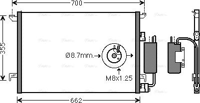 Ava Quality Cooling SBA5058D - Кондензатор, климатизация vvparts.bg