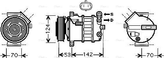 Ava Quality Cooling SBAK063 - Компресор, климатизация vvparts.bg