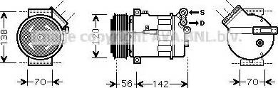 Ava Quality Cooling SB K067 - Компресор, климатизация vvparts.bg