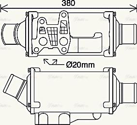 Ava Quality Cooling SC3054 - Маслен радиатор, двигателно масло vvparts.bg