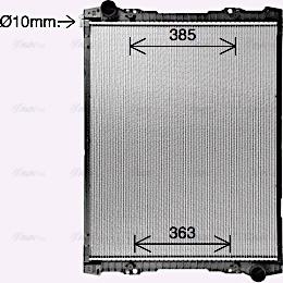 Ava Quality Cooling SC2063 - Радиатор, охлаждане на двигателя vvparts.bg