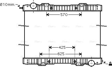 Ava Quality Cooling SC2020N - Радиатор, охлаждане на двигателя vvparts.bg