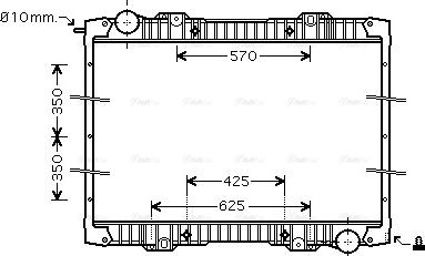 Ava Quality Cooling SC 2020 - Радиатор, охлаждане на двигателя vvparts.bg