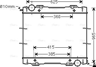 Ava Quality Cooling SC2027N - Радиатор, охлаждане на двигателя vvparts.bg