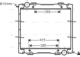 Ava Quality Cooling SC 2027 - Радиатор, охлаждане на двигателя vvparts.bg