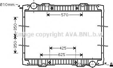 Ava Quality Cooling SCA2020 - Радиатор, охлаждане на двигателя vvparts.bg