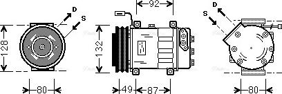 Ava Quality Cooling SCAK026 - Компресор, климатизация vvparts.bg