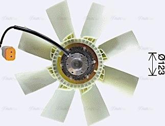 Ava Quality Cooling SCF086 - Вентилатор, охлаждане на двигателя vvparts.bg