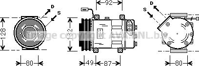 Ava Quality Cooling SCK026 - Компресор, климатизация vvparts.bg