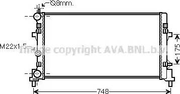 Ava Quality Cooling ST2041 - Радиатор, охлаждане на двигателя vvparts.bg