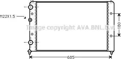Ava Quality Cooling ST 2031 - Радиатор, охлаждане на двигателя vvparts.bg
