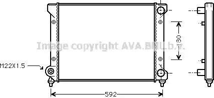 Ava Quality Cooling ST 2033 - Радиатор, охлаждане на двигателя vvparts.bg