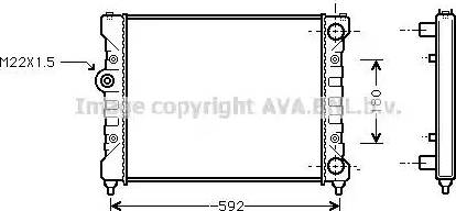 Ava Quality Cooling ST 2024 - Радиатор, охлаждане на двигателя vvparts.bg