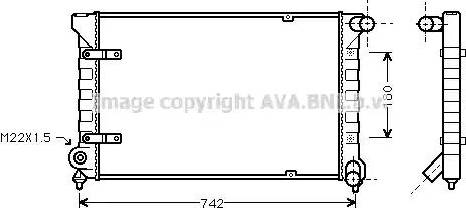 Ava Quality Cooling ST 2020 - Радиатор, охлаждане на двигателя vvparts.bg