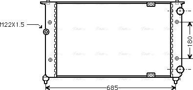 Ava Quality Cooling ST 2021 - Радиатор, охлаждане на двигателя vvparts.bg