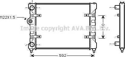 Nissens 63995A - Радиатор, охлаждане на двигателя vvparts.bg