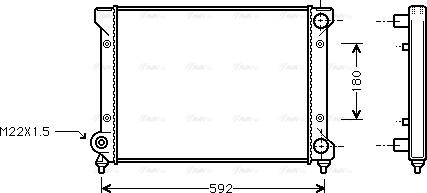 Ava Quality Cooling STA2033 - Радиатор, охлаждане на двигателя vvparts.bg