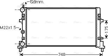 Ava Quality Cooling STA2037 - Радиатор, охлаждане на двигателя vvparts.bg