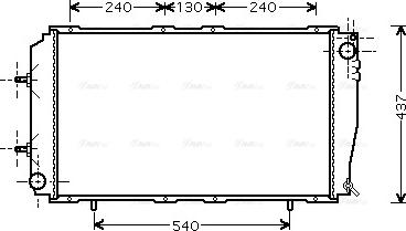 Ava Quality Cooling SU 2055 - Радиатор, охлаждане на двигателя vvparts.bg