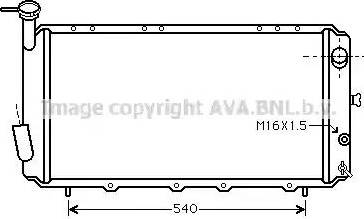 Ava Quality Cooling SU 2005 - Радиатор, охлаждане на двигателя vvparts.bg