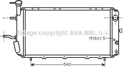 Ava Quality Cooling SU 2006 - Радиатор, охлаждане на двигателя vvparts.bg