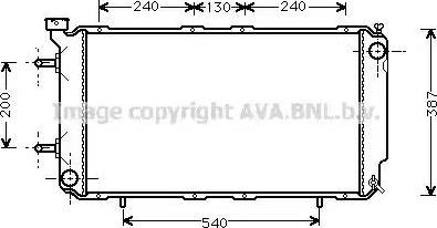 Ava Quality Cooling SU 2035 - Радиатор, охлаждане на двигателя vvparts.bg