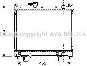 Ava Quality Cooling SZ2045 - Радиатор, охлаждане на двигателя vvparts.bg