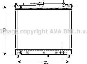 Ava Quality Cooling SZ 2055 - Радиатор, охлаждане на двигателя vvparts.bg