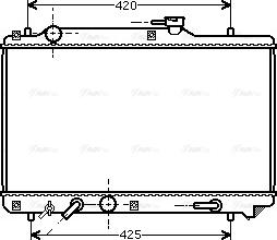 Ava Quality Cooling SZ 2051 - Радиатор, охлаждане на двигателя vvparts.bg