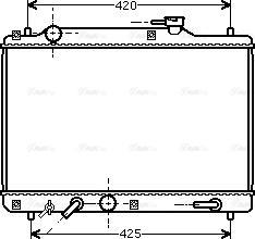 Ava Quality Cooling SZ 2052 - Радиатор, охлаждане на двигателя vvparts.bg