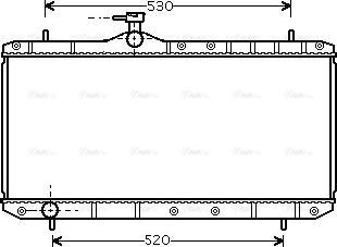 Ava Quality Cooling SZ 2062 - Радиатор, охлаждане на двигателя vvparts.bg