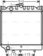 Ava Quality Cooling SZ 2006 - Радиатор, охлаждане на двигателя vvparts.bg