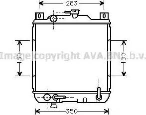 Ava Quality Cooling SZ 2014 - Радиатор, охлаждане на двигателя vvparts.bg