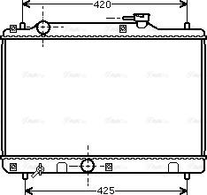 Ava Quality Cooling SZ 2034 - Радиатор, охлаждане на двигателя vvparts.bg