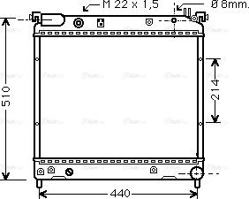 Ava Quality Cooling SZ 2036 - Радиатор, охлаждане на двигателя vvparts.bg