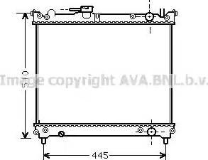 Ava Quality Cooling SZ 2024 - Радиатор, охлаждане на двигателя vvparts.bg